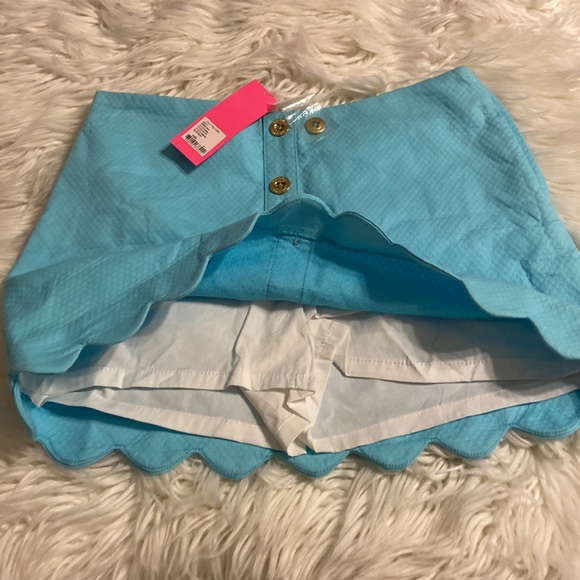 Lilly Pulitzer Kaylie Skorts size 4 brand new with tags beautiful blue Ibiza - Picture 5 of 12